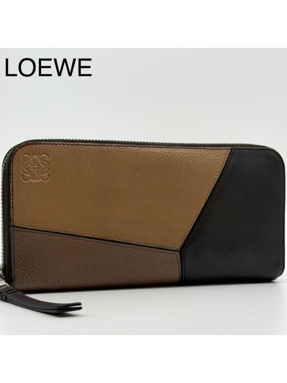 Loewe Puzzle Anagram Zip Around Wallet Calfskin